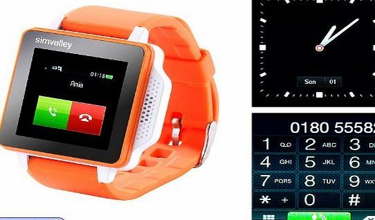 simvalley MOBILE  PW-315. touch watch Orange Mobile Phone/Media Player