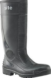 Site, 1228[^]45750 Trench Safety Wellington Boots Black Size 7