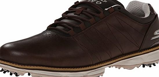 Skechers 2015 Skechers GO GOLF PRO Performance Division Leather Mens Golf Shoes-Waterproof Brown 11UK