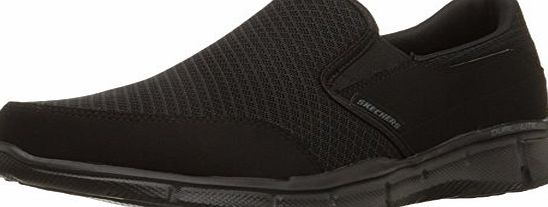 Skechers Equalizer Persistent, Men Low-Top Sneakers, Black (Bbk - Black), 8 UK (42 EU)