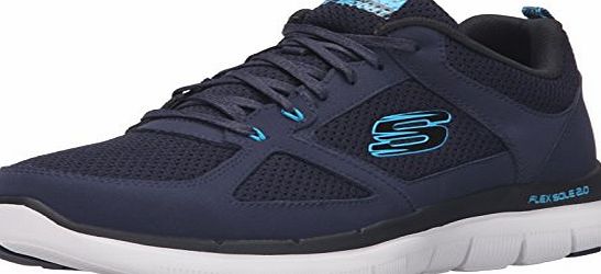 Skechers Flex Advantage 2.0, Men Low-Top Sneakers, Blue (Nvbl - Navy Blue), 9 UK (43 EU)