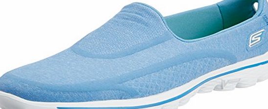 Skechers Gowalk 2 Super Sock Womens Walking Shoes - Blue, 6 UK (39 EU)