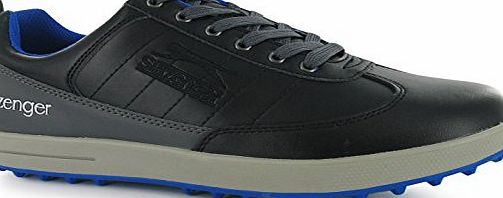 Slazenger Mens Casual Golf Shoes Padded Collar Lace Up Sports Footwear Black UK 8 (42)