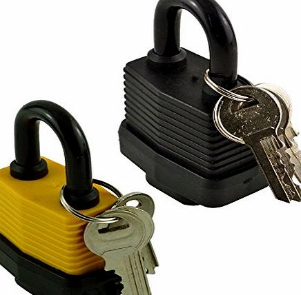 Smiths Pack of 2 - Heavy Duty Waterproof Padlock - Ideal for Home, Garden Shed, Outdoor, Garage, Gate Security