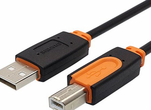SNANSHI Printer Cable, USB 2.0 Type A Male to Type B Male Printer Scanner Cable for HP, Canon, Lexmark, Epson, Dell, Xerox, Samsung etc 10 Meter