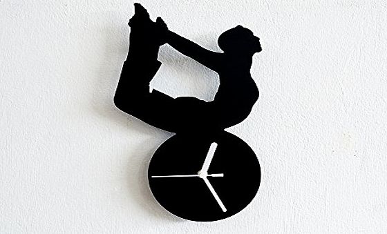 Sol Pixie Dust Gymnastics1 Silhouette - Wall Clock