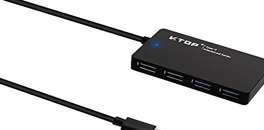 Somaer USB-C to 4 Port Hub - Turn a USB Type-C port on your laptop into 4 USB Type-A ports (5 Gbps)