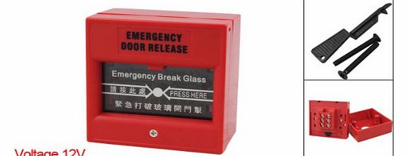 Sourcingmap Red Security Alarm Fire Glass Break Button Emergency Door Release