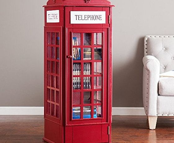 Southern Enterprises British Heritage Style Multimedia Storage Cabinet / Five fixed shelves happily house media accessories, games and accessories. Perfect for kids, adults and any contemporary room.
