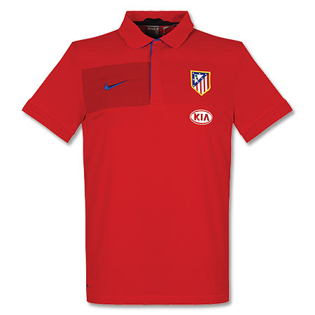 Spanish teams Nike 09-10 Athletico Madrid Travel Polo shirt (Red)