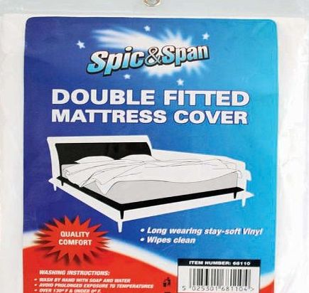 Spic And Span  Double Fitted Mattress Cover