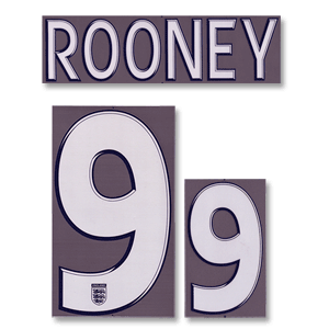 SportingID Rooney 9 08-10 England Away Official Name and
