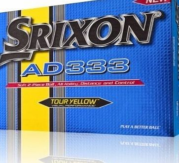 Srixon AD333 - Standard Golf Balls Color: Yellow