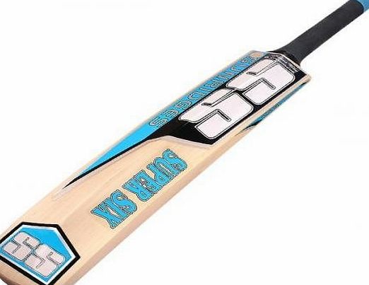 Ss  Super Sixes Kashmir Willow Cricket Bat Standard Size Short Handle