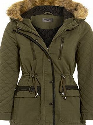 SS7 Clothing Oversized Hood Fishtail Parka Coat Sizes 8 - 24 (UK - 10)