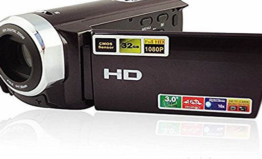 SSstar Full HD Camcorder, SSstar 3.0`` LCD Touch Screen 1080P 16x Zoom Digital Camera Color Black