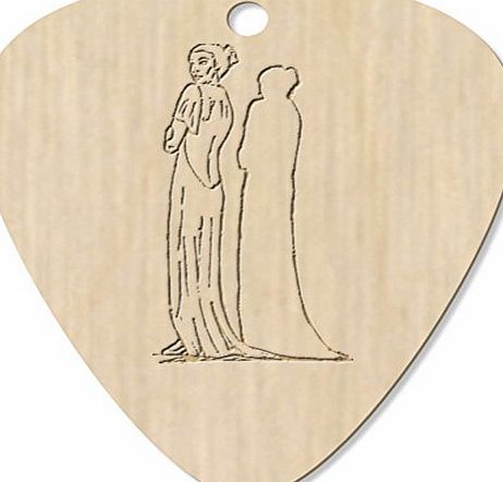 Stamp Press 8 x Evening Gown amp; Shadow Engraved Guitar Pick / Pendant (GP00003026)