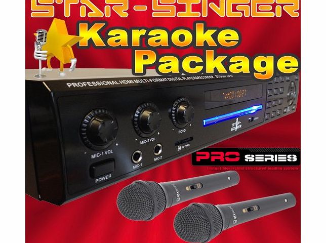StarSinger  1000 Pro II - Family Karaoke Machine / Player with Microphones amp; Top Songs
