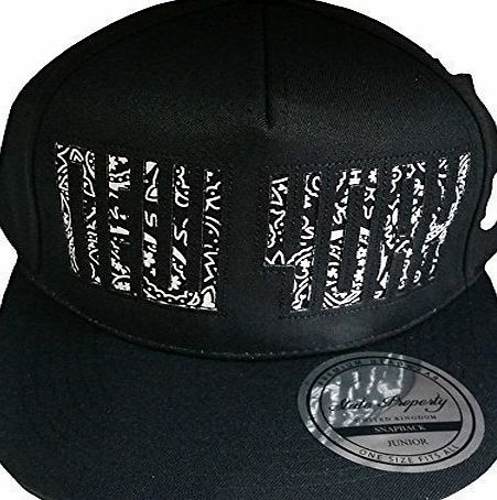 State Property NY Kids Paisley Snapback Caps, Boys amp; Girls Baseball Street Dance Designer Hats (Black)