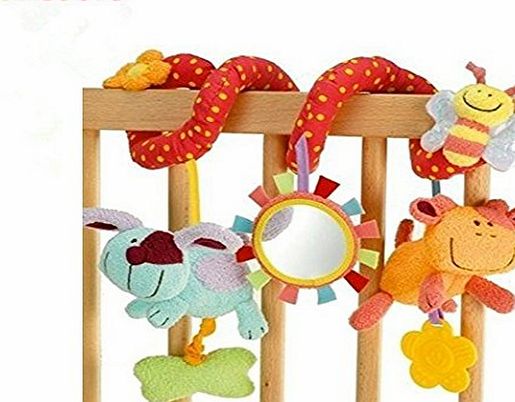 StillCool Lijiangshop Baby Children Twisty Spiral Pram Pushchairs Car Seat Cot Musical Bed Bell Colorful Cartoon Toy Gifts