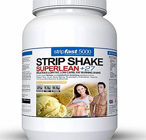 StripFast 5000 Diet Whey Protein Powder Shakes Weight Loss Support For Men amp; Women With DIET PLAN amp; RECIPE BOOK (Vanilla Ice Cream, 907g)
