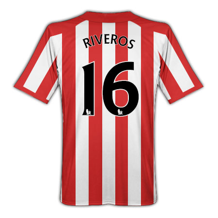 Sunderland Umbro 2010-11 Sunderland Umbro Home Shirt (Riveros 16)