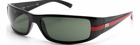Sunglasses  Ray-Ban 4057 Shiny Black with Red Sunglasses