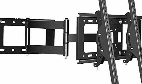 Sunyear Full Motion TV Wall Mount Bracket for 30 inch to 60 inch Samsung Sony Sharp TCL 1080P HD 3D TVs with Full Motion 180 Degree Swivel Articulating Arm Black