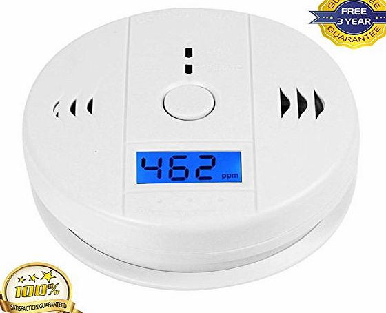 Super TV Products High Quality Carbon Monoxide Alarm With Warning Sensor And Gas Fire Poisoning Detectors And LCD Display Security Surveillance! 3 YEARS FREE GUARANTEE!