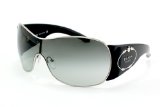 Swisseye Prada 58IS Sunglasses 6BA3M1 SILVER / GRAY GRAD 0132 Large