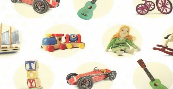 Swoosh Supplies 1 x Toy Cars, Blocks, Bike, Dolls amp; Boats, Kids Birthday Gift Wrap - Luxury Wrapping Paper