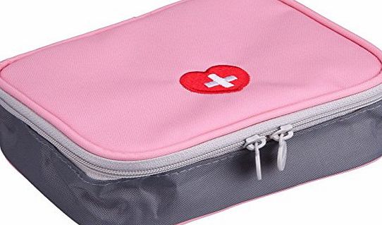SZTARA Cute First Aid Bag Travel Business Trip Portable Emergency Kit Groceries Storage Bags Pouch Case Pink