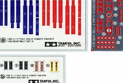 Tamiya  Car Kit F1 1:20 12637 1:20 F1 Seat Belt Set A 1970s/80s
