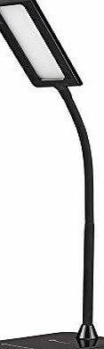 TaoTronics Desk Lamp, TaoTronics LED Dimmable table lamps Touch Eye-Care light (7W, Black, Flexible Gooseneck, 7-Level Dimmer, Slide Touch-Sensitive Control Panel, No Dark Area, No Ghosting, No Glaring) Luna L1