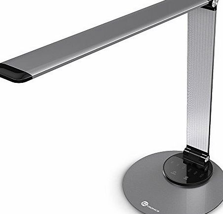 TaoTronics Desk Lamp, TaoTronics LED Metal Desk Lamp for Office (Ultra-slim, Aircraft-grade Alloy, Eye-caring LED, 6 Brightness   Three Color Modes, Smart Memory Function, Smart USB Charging Port, Energy-efficie