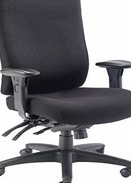 TC Group Ergonomic Heavy Duty 24 Hour (152kg Tolerance) Office Chair With Arms - Black
