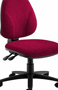 TC Group Ergonomic High Back Operator Office Chair With Lumbar Support - Claret