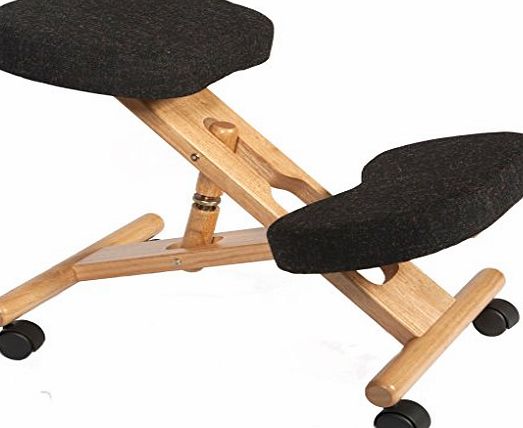 Teknik Ergonomic Kneeling Chair - Charcoal - Suitable for Light Office Use to Promote Good Posture