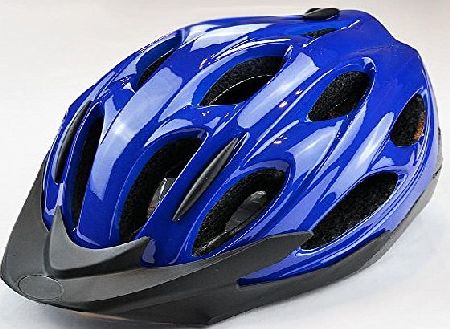 Tesco Blue Adults Cycle Bike Helmet (54cm-58cm)