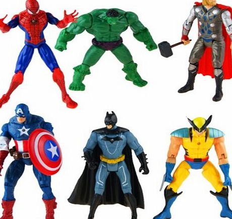 The Avengers 6 Movie Super Heros Collection Set of 6 Action Figures