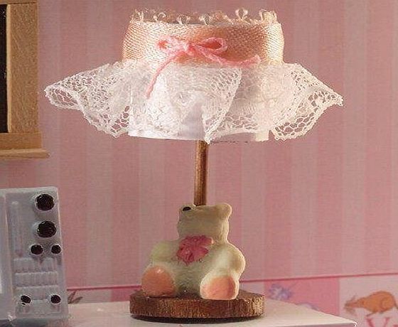 The Dolls House Emporium Childrens Bedside Lamp with Bear
