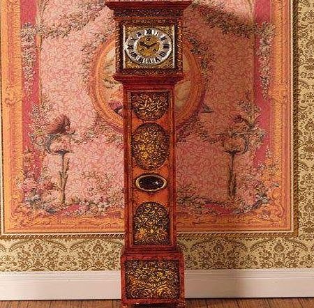 The Dolls House Emporium Ornately Carved Grandfather Clock (PR)