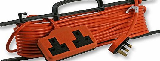 The Home Furniture Store Heavy Duty 15m Extension Lead with 2 Gang Socket for Large Displays