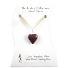 The Leakey Collection Porcelain Heart Charm -