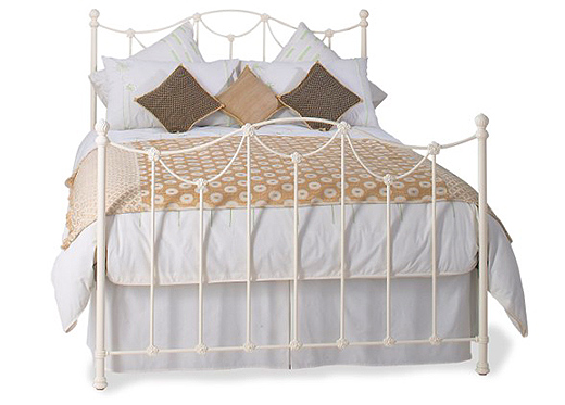 The original bedstead co ltd Double Carie Bedstead - Glossy Ivory
