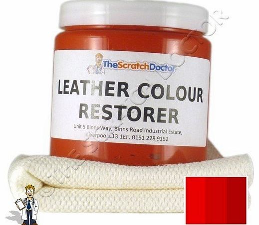 The Scratch Doctor RED Leather Colour Restorer for Faded and Worn Leather Sofa etc. (250ml)