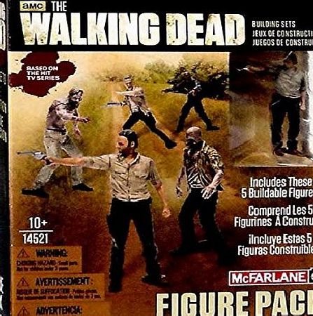 The Walking Dead  BUILDING SETS 5 FIGURE PACK
