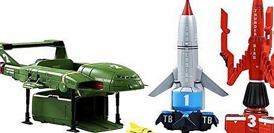 Thunderbirds Are Go! Official 4 Piece Vehicle Super Set Action Figures With Sound
