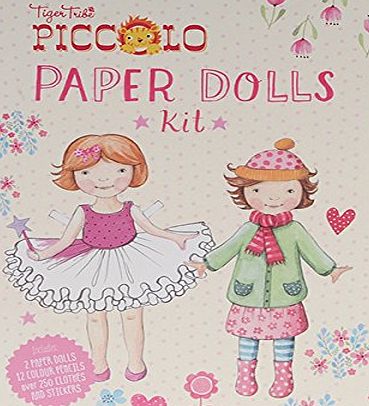 Tiger Tribe Vintage Style Paper Dolls Book. Colour and Create Fashion Dresses For Paper Dolls Activity Craft Set for Girls. Great travel activity packs for kids / Activity Book. Great Gifts for Girls 6 years old