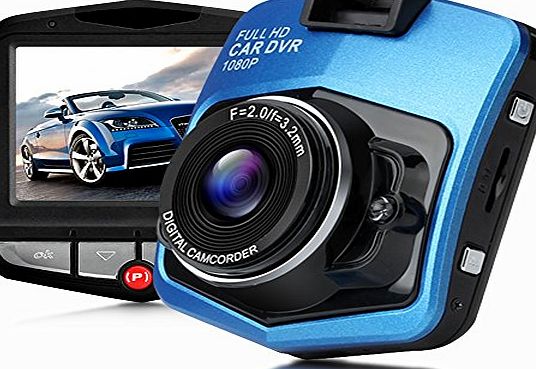 Tikitaka ar DVR Camera Camcorder 1080P Full HD Video Recorder Parking Detection with HDMI Output Night Vision G-sensor (Blue)